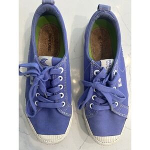 PANTONE Very Peri Canvas Lace Up Sneakers Women's Casual Comfort Shoes